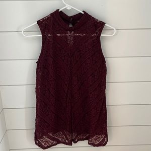 Lace tank top